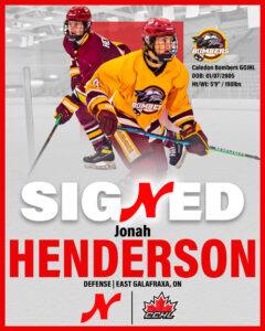 Nepean Raiders announce the signing of Jonah Henderson